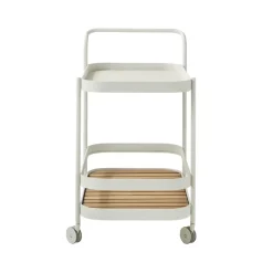 Cane-line Table For Outdoor Use*Roll serving trolley, , incl. teak tabletop White
