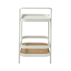 Cane-line Table For Outdoor Use*Roll serving trolley, , incl. teak tabletop White