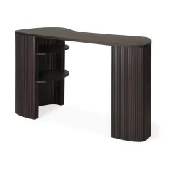 Ethnicraft Desks*Roller Max desk, Dark mahogany Brown