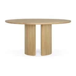 Ethnicraft Dining Tables*Roller Max mat table, Oak, Ø150 cm Beige