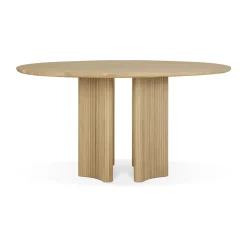 Ethnicraft Dining Tables*Roller Max mat table, Oak, Ø150 cm Beige