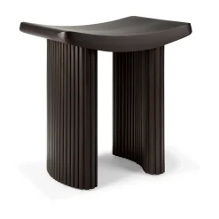 Ethnicraft Stools*Roller Max stool, Mahogany dark Brown
