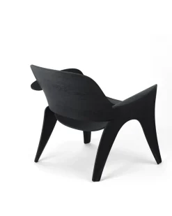 Massproductions Armchairs & Footstools*Rose chair, Dark stained oak Black