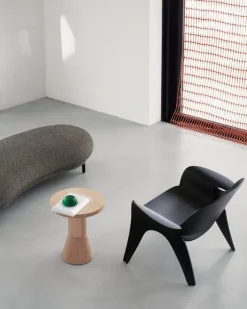 Massproductions Armchairs & Footstools*Rose chair, Dark stained oak Black