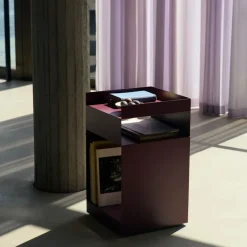 &Tradition Serving Trolleys*Rotate SC73 serving trolley, Dark plum Purple