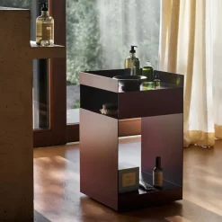 &Tradition Serving Trolleys*Rotate SC73 serving trolley, Dark plum Purple