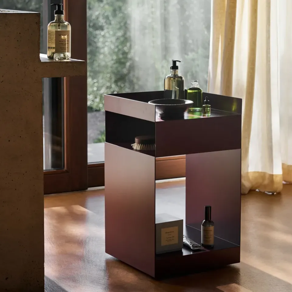 &Tradition Serving Trolleys*Rotate SC73 serving trolley, Dark plum Purple