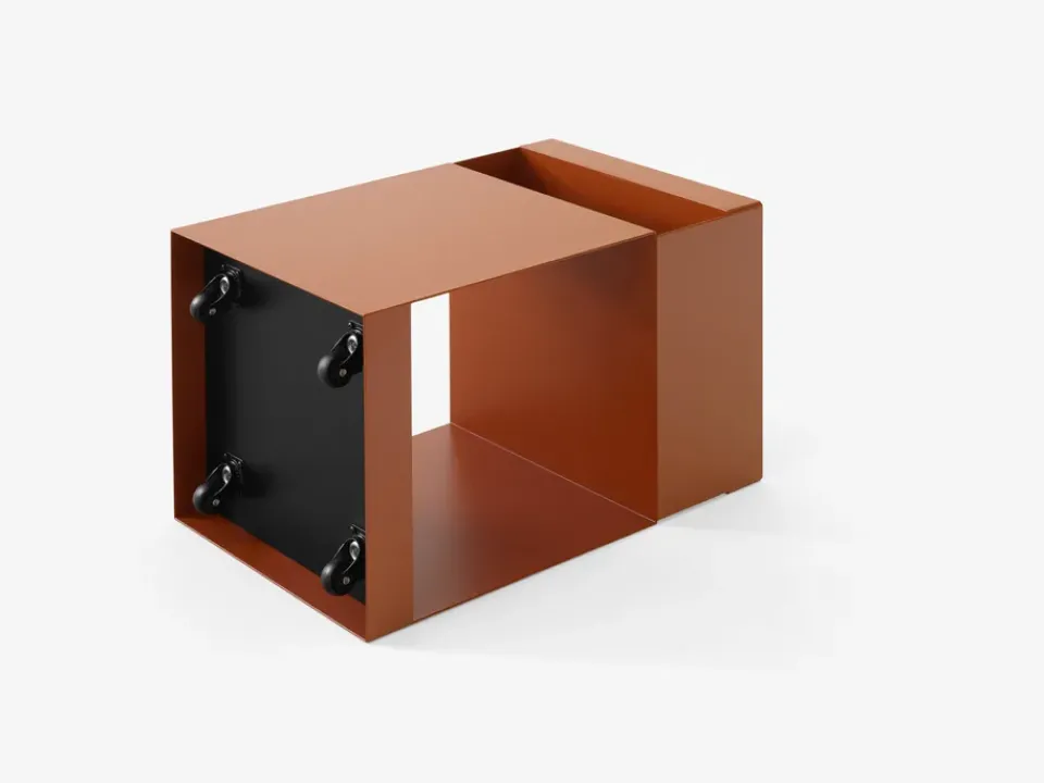 &Tradition Serving Trolleys*Rotate SC73 serving trolley terracotta, Terracotta OrangeBrown