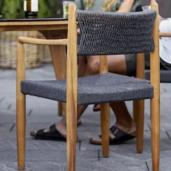 Cane-line Seating|Balcony Furniture*Royal chair, Dark , teak Grey