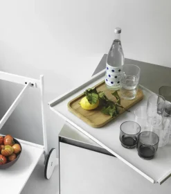 Normann Copenhagen Serving Trolleys*Rul serving cart, White Grey