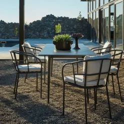 Skargaarden Table For Outdoor Use*Saltö dining table, Charcoal , large Grey