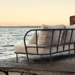 Skargaarden Garden Sofas & Garden Benches|Balcony Furniture*Saltö sofa, Sunbrella silver , charcoal aluminium frame Grey