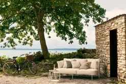 Skargaarden Garden Sofas & Garden Benches|Balcony Furniture*Saltö sofa, Sunbrella silver , charcoal aluminium frame Grey
