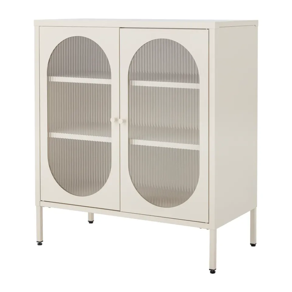 Bloomingville Display & Glass Cabinets*Salvo cabinet 80x40x90 cm, Nature, metal Beige