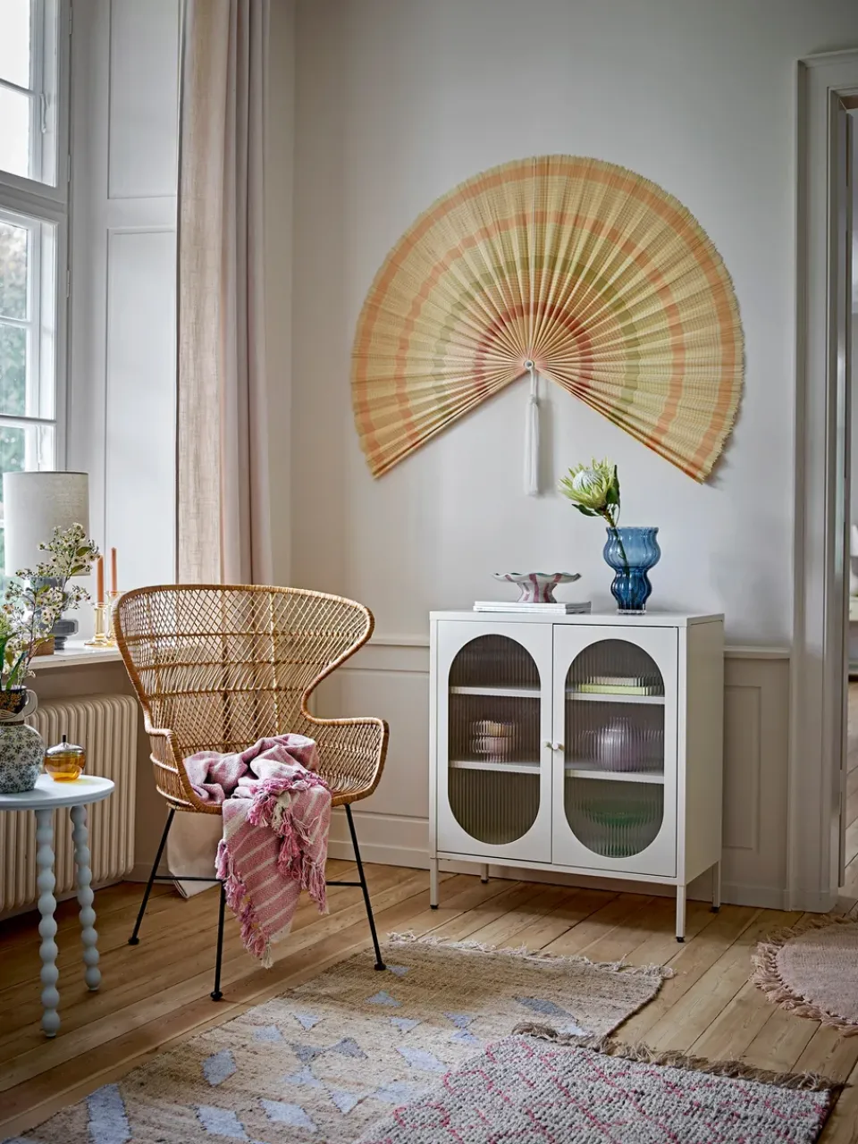 Bloomingville Display & Glass Cabinets*Salvo cabinet 80x40x90 cm, Nature, metal Beige