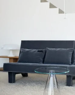 Massproductions Side Tables*Sander table 48 cm, glass Transparent