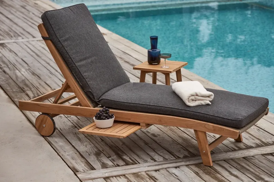 1898 Seat Cushions & Pads*Sandvik sunbed cushion, Dark grey Brown