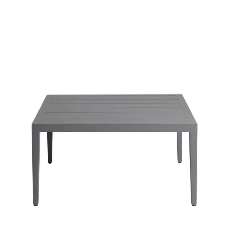1898 Table For Outdoor Use|Outdoor Lounge Furniture*Santander coffee table 78x78x40 cm, aluminum Grey