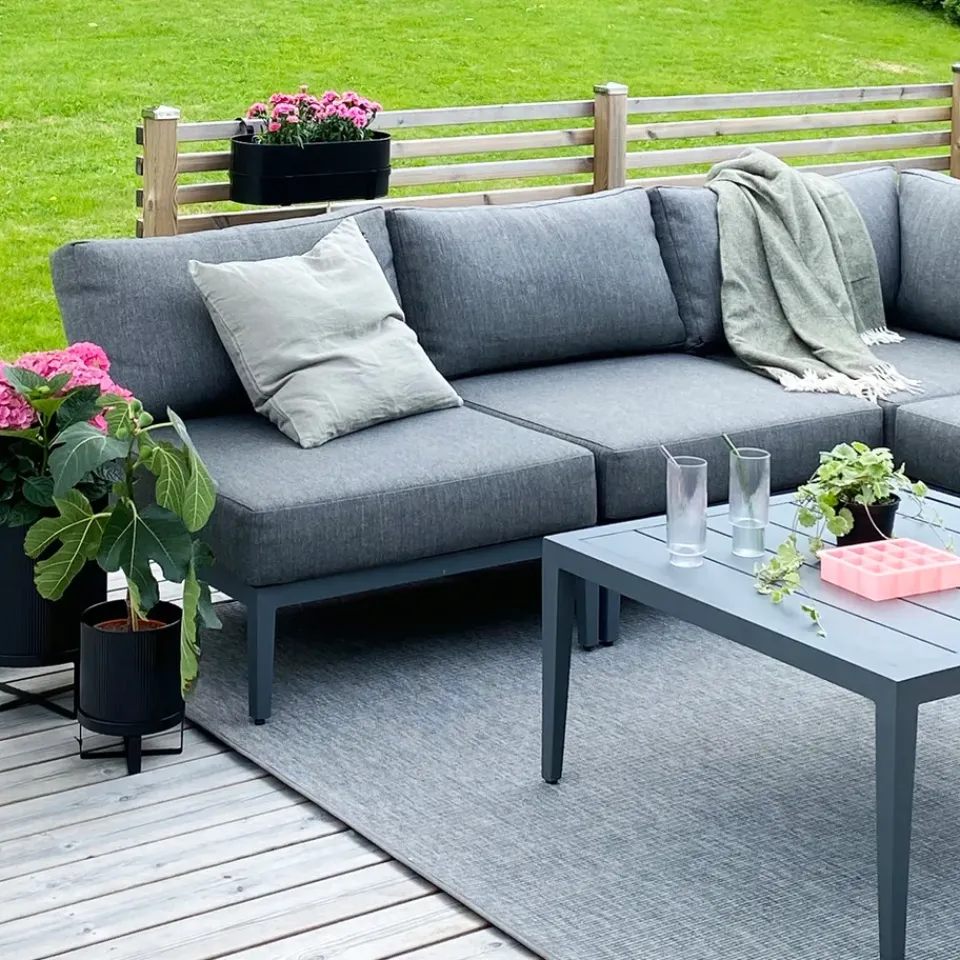 1898 Garden Sofas & Garden Benches|Outdoor Lounge Furniture*Santander modul sofa center module, Grey