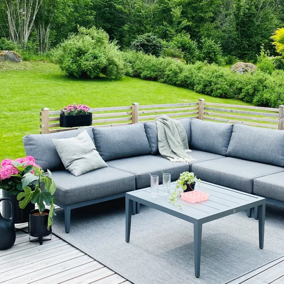 1898 Garden Sofas & Garden Benches|Outdoor Lounge Furniture*Santander modul sofa center module, Grey