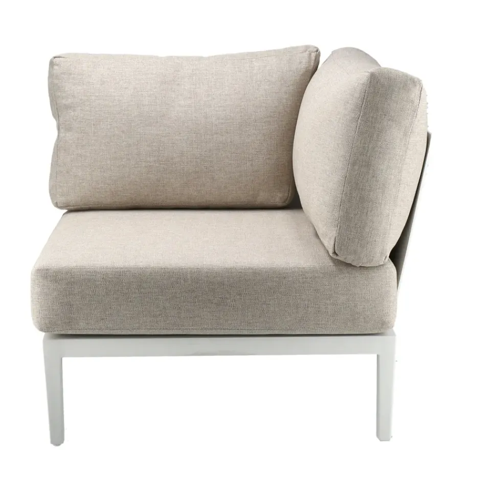 1898 Garden Sofas & Garden Benches|Outdoor Lounge Furniture*Santander modul sofa corner module, White-beige WhiteBeige