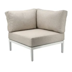 1898 Garden Sofas & Garden Benches|Outdoor Lounge Furniture*Santander modul sofa corner module, White-beige WhiteBeige