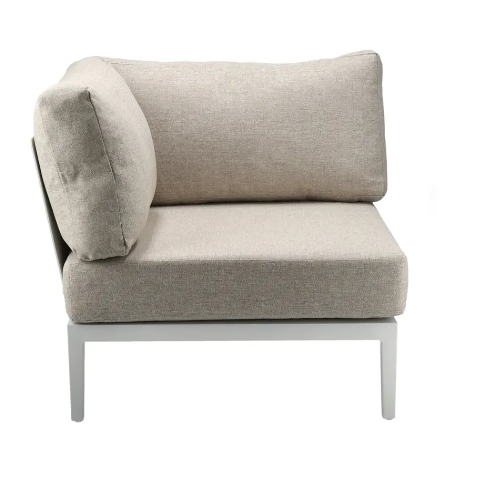 1898 Garden Sofas & Garden Benches|Outdoor Lounge Furniture*Santander modul sofa corner module, White-beige WhiteBeige