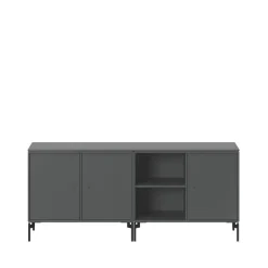 Montana T.V & Media Units|Dressers & Sideboards*Save side table, Anthracite 04, black lacquered leg Grey