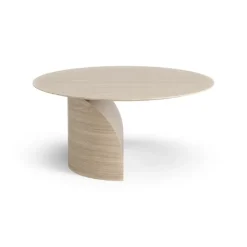 Swedese Coffee Tables*Savoa coffee table H40 cm, Oak white pigmented Beige