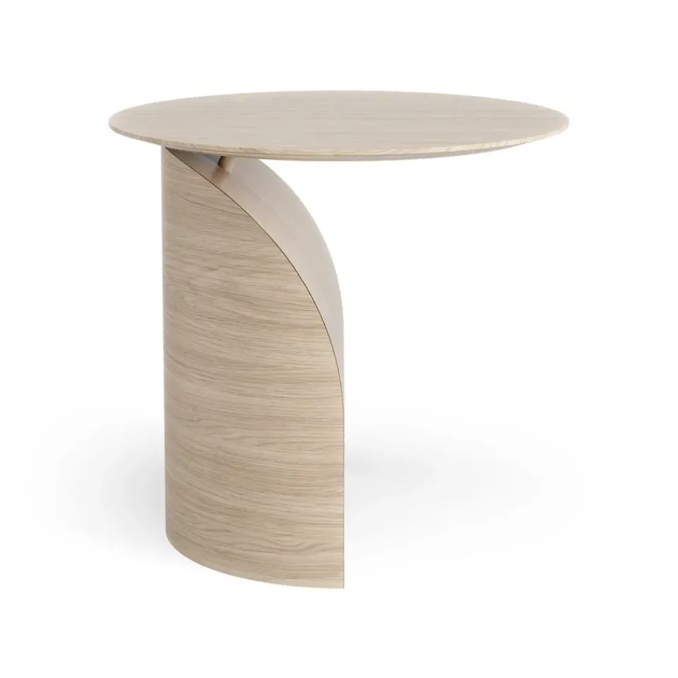 Swedese Side Tables*Savoa table H50 cm, Oak white pigmented Beige