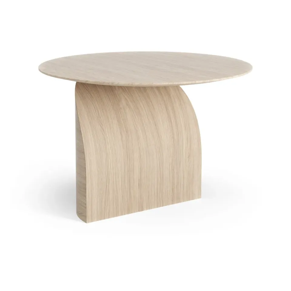 Swedese Side Tables*Savoa table H45 cm, Oak white pigmented Beige