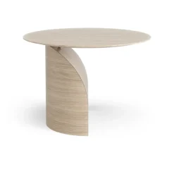 Swedese Side Tables*Savoa table H45 cm, Oak white pigmented Beige