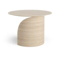 Swedese Side Tables*Savoa table H45 cm, Oak white pigmented Beige