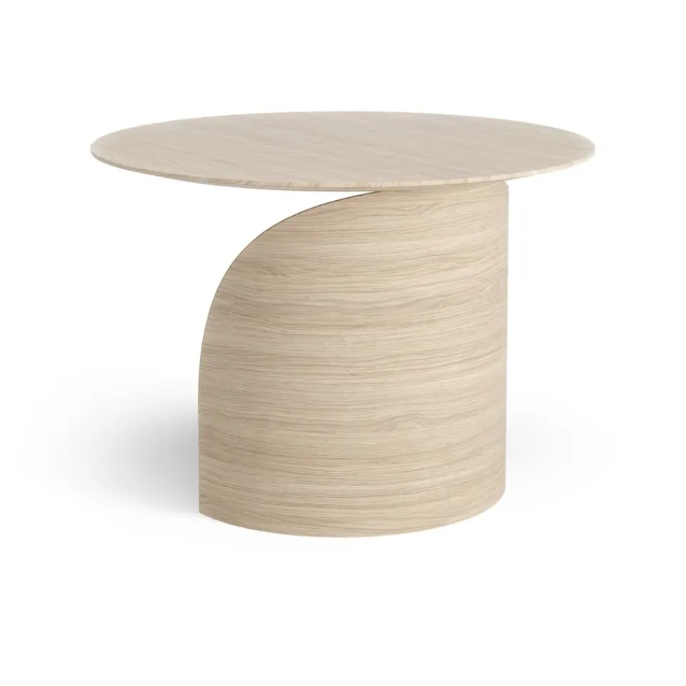 Swedese Side Tables*Savoa table H45 cm, Oak white pigmented Beige