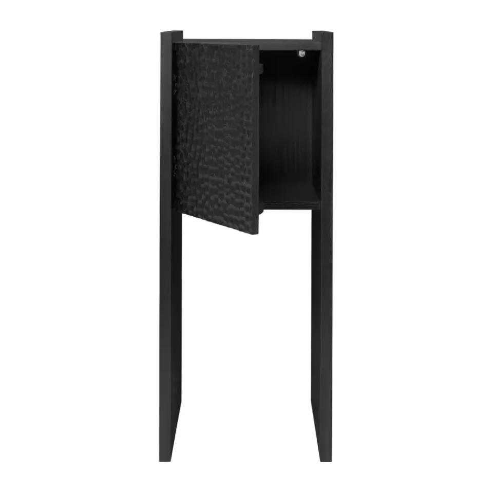 Ferm Living Display & Glass Cabinets*Scarni cabinet, Dark stained ash, 38x40x100 cm Brown