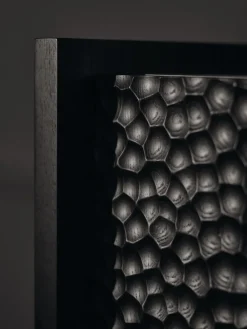 Ferm Living Display & Glass Cabinets*Scarni cabinet, Dark stained ash, 38x40x100 cm Brown