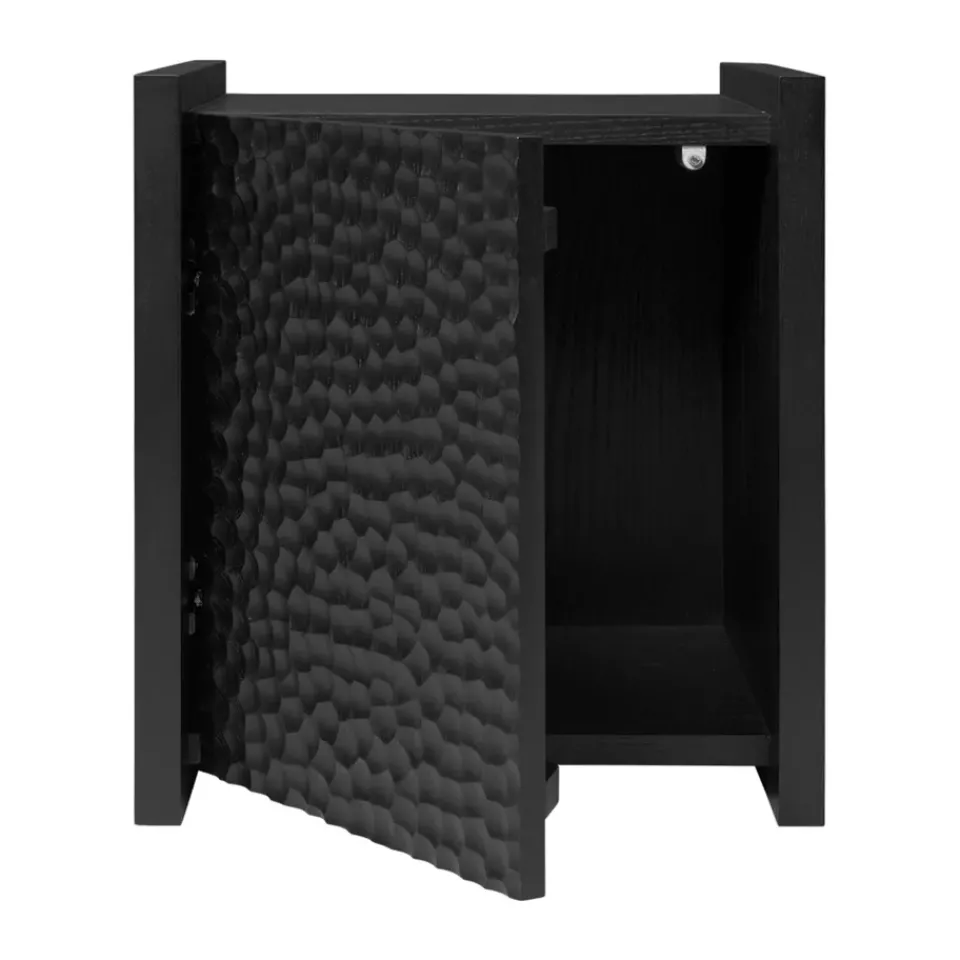 Ferm Living Side Tables*Scarni side table, Dark-stained ash, 38x40x45 cm Brown