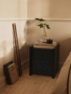 Ferm Living Side Tables*Scarni side table, Dark-stained ash, 38x40x45 cm Brown