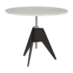 Tom Dixon Table For Outdoor Use*Screw café table Ø90 cm, White marble-cast iron WhiteBlack
