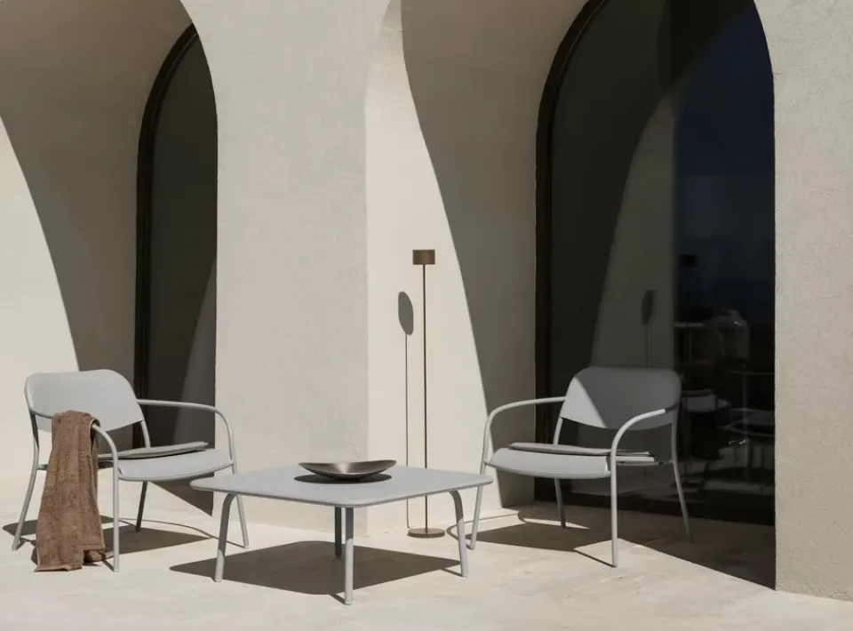 Blomus Garden Details & Accessories|Seat Cushions & Pads*Seat pad to YUA lounge chair, Melange Grey