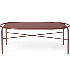 Warm Nordic Coffee Tables*Secant oval coffee table, ish Red