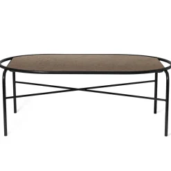 Warm Nordic Coffee Tables*Secant oval coffee table granite, Antique Brown