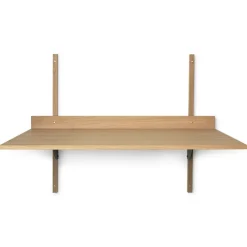 Ferm Living Desks*Sector desk, oak-black brass Brown