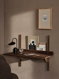 Ferm Living Desks*Sector desk, Smoked Oak, brass Brown