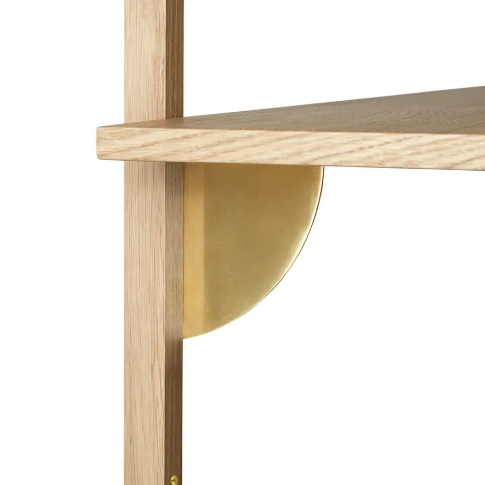 Ferm Living Shelves & Shelving Systems*Sector shelf triple wide, Oak-bronze Brown
