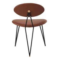 AYTM Chairs*Semper chair, Black-cognac BrownBlack