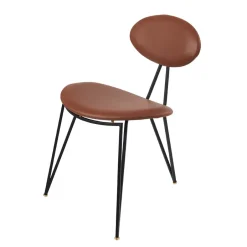 AYTM Chairs*Semper chair, Black-cognac BrownBlack