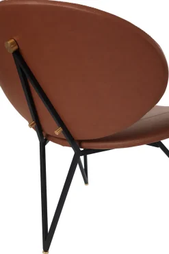 AYTM Armchairs & Footstools|Chairs*Semper lounge chair, Black-cognac BrownBlack