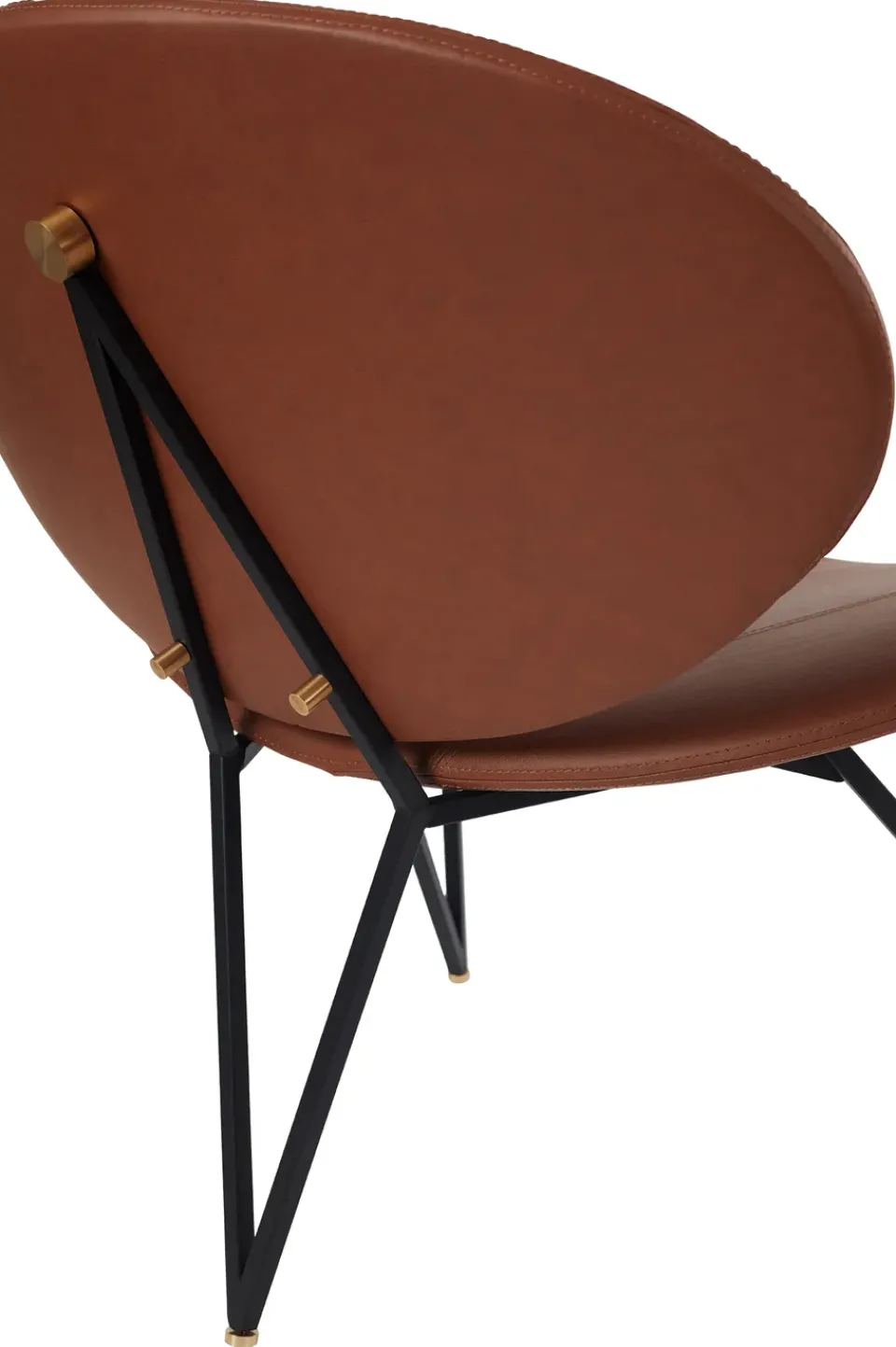 AYTM Armchairs & Footstools|Chairs*Semper lounge chair, Black-cognac BrownBlack