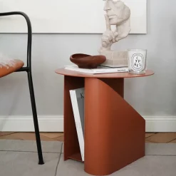 Woud Side Tables*Sentrum side table, Burnt Orange
